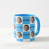  Personalized Baby Face Mug – Custom "Best Daddy"  マグカップ (正面右)