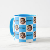  Personalized Baby Face Mug – Custom "Best Daddy"  マグカップ (正面左)
