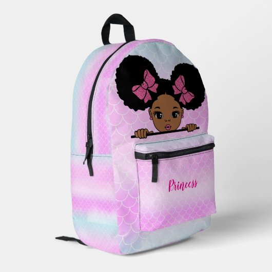 Personalized Baby Girl プリントバックパック (裏面左端)