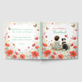 Personalized Baby Girl and her Puppy Baby Shower  ゲストブック (全面)