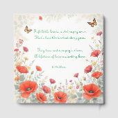 Personalized Baby Girl and her Puppy Baby Shower  ゲストブック (裏面)