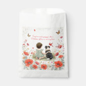 Personalized Baby Girl and her Puppy Baby Shower  フェイバーバッグ (正面)