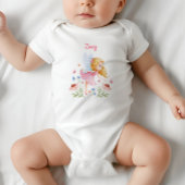 Personalized Baby Girl Fairy Bodysuit ベビーボディスーツ