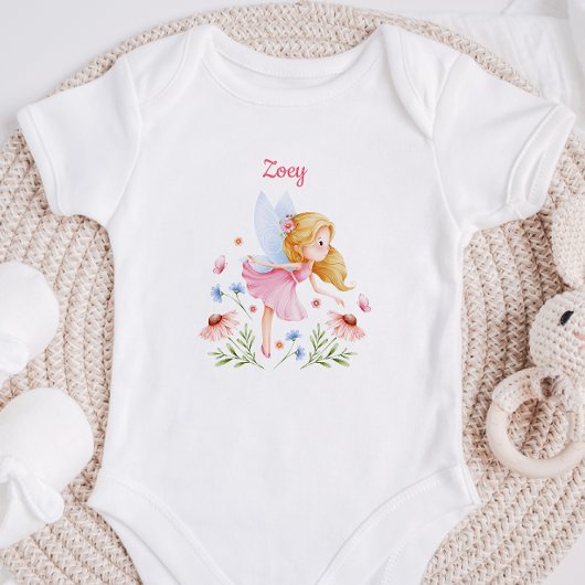 Personalized Baby Girl Fairy Bodysuit ベビーボディスーツ