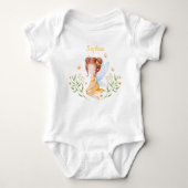 Personalized Baby Girl Fairy Bodysuit  ベビーボディスーツ (正面)