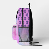 Personalized Baby Girl Purple プリントバックパック (右)