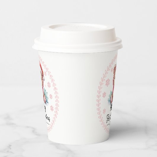 Personalized Baby Girl’s First Christmas Cups – Ed 紙コップ (左)