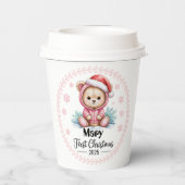 Personalized Baby Girl’s First Christmas Cups – Ed 紙コップ (裏面)