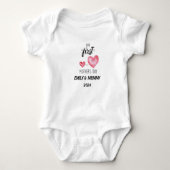 Personalized baby jumpsuit first mother's day ベビーボディスーツ (正面)