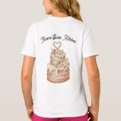 Personalized Baby & Kids T-Shirt - Custom Name Cak Tシャツ (裏面)