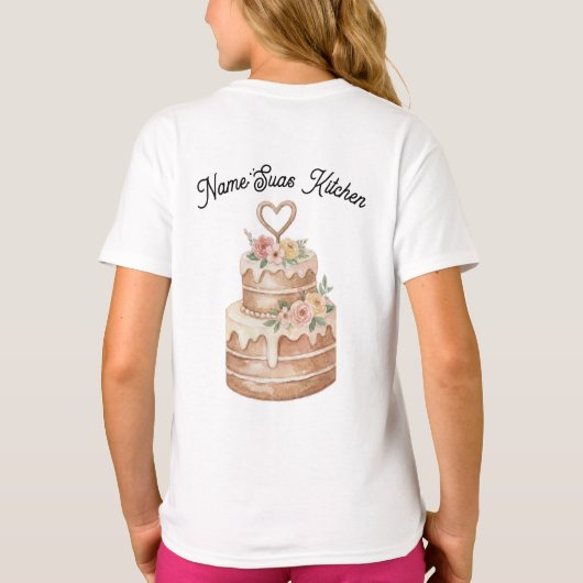 Personalized Baby & Kids T-Shirt - Custom Name Cak Tシャツ (裏面)