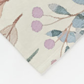 Personalized Baby Milestone Blanket Girl Floral  フリースブランケット (角)