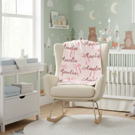 Personalized Baby Name Blanket – Custom Gift シェルパブランケット