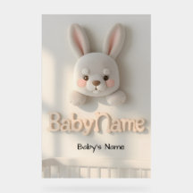 Personalized Baby Name Wall Art – Cute Animal Nurs