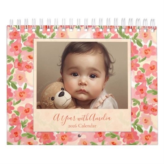 Personalized Baby Photo Calendar – Keepsake Gift カレンダー (カバー)
