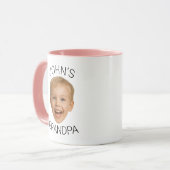 Personalized Baby Photo Grandpa Mug マグカップ (正面左)