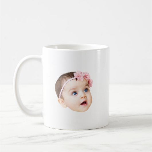 Personalized Baby Photo Mug Custom Father's Day  コーヒーマグカップ (左)