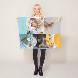 Personalized Baby Photo & Name Fleece Blanket フリースブランケット
