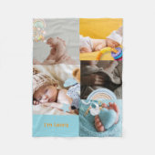 Personalized Baby Photo & Name Fleece Blanket フリースブランケット (正面)