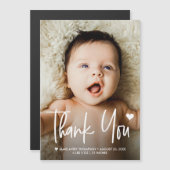 Personalized Baby Photo Thank You newborn  (正面/裏面)