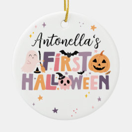 Personalized Baby’s First Halloween  セラミックオーナメント