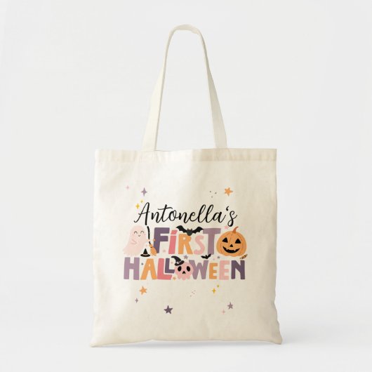 Personalized Baby’s First Halloween トートバッグ (正面)