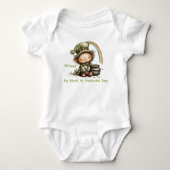 Personalized Baby’s First St. Patrick’s Day  ベビーボディスーツ (正面)