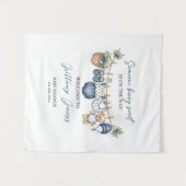 Personalized Baby Shower Backdrop Banner, Custom タペストリー (正面(横))