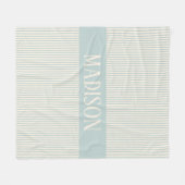 Personalized Baby Shower Blanket Gift for Girls フリースブランケット (正面(横))