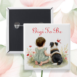 Personalized Baby Shower | Gigi To Be 缶バッジ