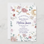 Personalized Baby Shower Invitation シーズンカード (正面)