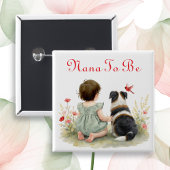 Personalized Baby Shower | Nana To Be 缶バッジ