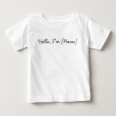 Personalized Baby & Toddler ベビーTシャツ (正面)
