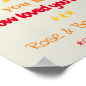 Personalized Baby Triplets Nursery Decor, Stars ポスター (角)