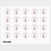 Personalized Baby's First Easter Sticker - Cute 3D ラウンドシール (シート)