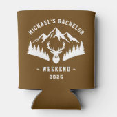Personalized Bachelor Weekend Mountain 缶クーラー (裏面)