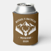 Personalized Bachelor Weekend Mountain 缶クーラー (缶裏面)