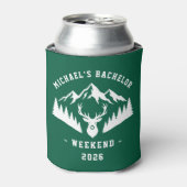 Personalized Bachelor Weekend Mountain 缶クーラー (缶正面)