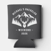 Personalized Bachelor Weekend Mountain 缶クーラー (裏面)