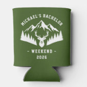 Personalized Bachelor Weekend Mountain 缶クーラー (裏面)