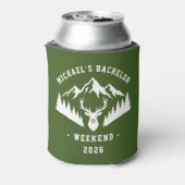 Personalized Bachelor Weekend Mountain 缶クーラー (缶裏面)