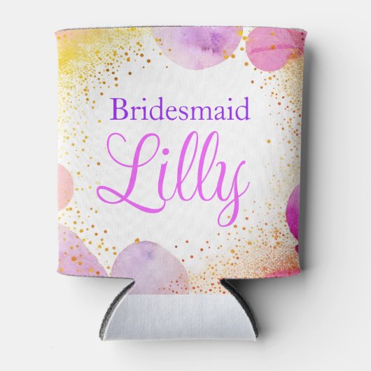 Personalized Bachelorette gifts coozies 缶クーラー (正面)