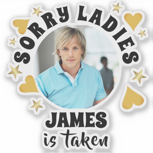 Personalized Bachelorette Party Favor Custom Photo シール (正面)