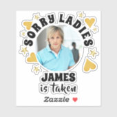 Personalized Bachelorette Party Favor Custom Photo シール (シート)