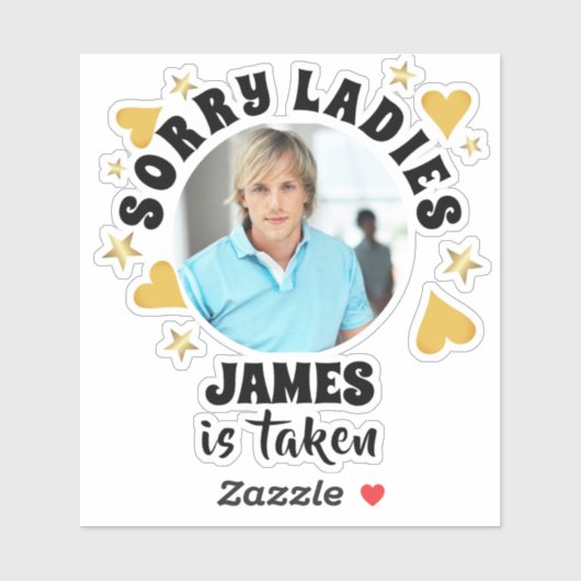 Personalized Bachelorette Party Favor Custom Photo シール (シート)