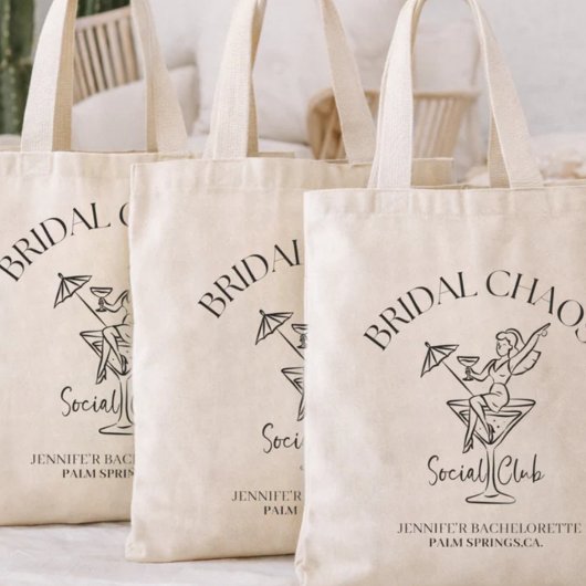 Personalized Bachelorette Tote Bag | Bridal Chaos  トートバッグ