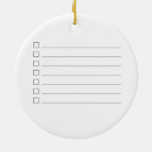 Personalized back note Oh Dear Reindeer Coworkers セラミックオーナメント (裏面)