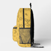 Personalized Back to School Backpack & Doodles プリントバックパック (右)