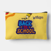 Personalized "Back To School" Fun Doodle アクセサリーポーチ (正面)