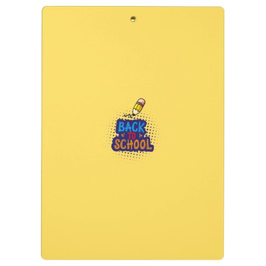 Personalized "Back To School" Fun Doodle クリップボード (裏面)